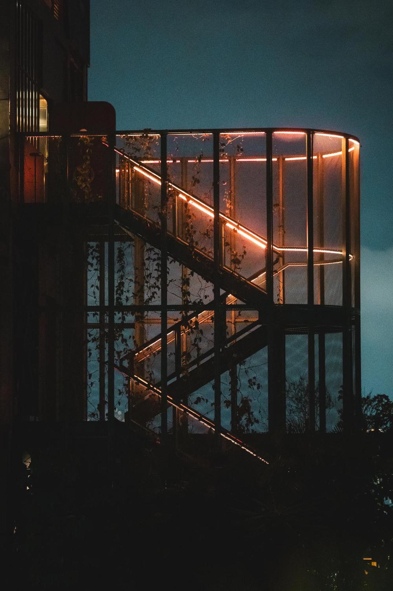 The Click Clack Hotel Medellín Exteriör bild The staircase at the top of the observation tower